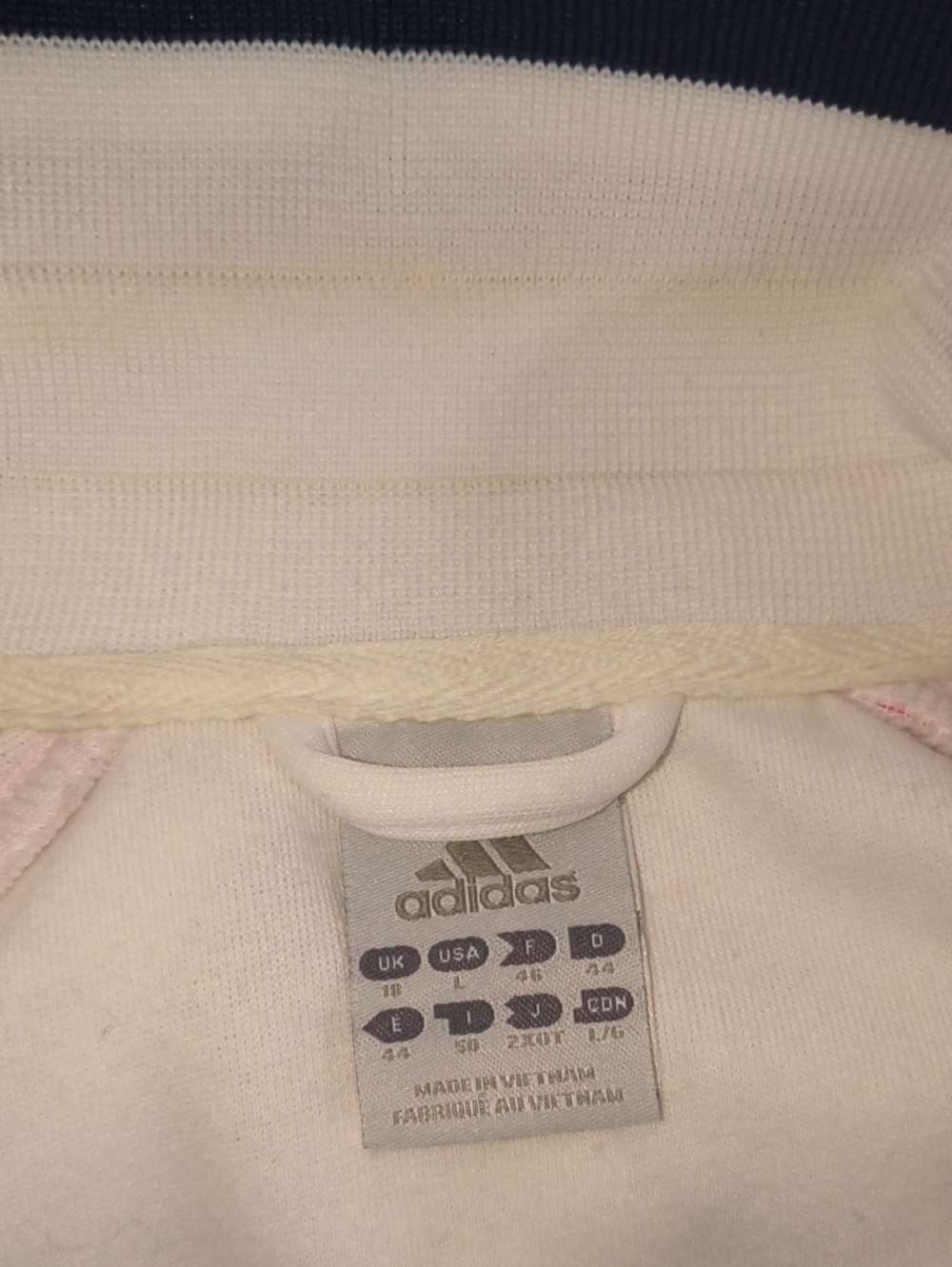 Vtg Adidas Team USA Track Jacket Full Zip Striped Pocket Athletic White+ Joggers - Picture 12 of 16